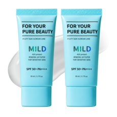 퓨노센스 포텍트 논나노 비건 무기자차 선크림 SPF50+ PA++++ (클렌징젤증정), 2개, 50ml