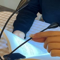 2구 집게 독서등 집게라이트 휴대용독서등 독서조명