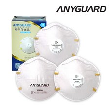 애니가드 산업용 방진마스크 1급밸브형 VC102V 2급밸브형 VC202V 2급일반 VC201G 1곽, 1개, 화이트