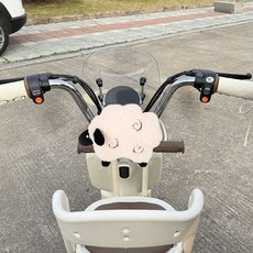 機車龍頭防撞 機車防撞墊 摩托車防撞墊 前方防止撞頭 機車防撞墊 防撞枕 兒童專用 加大加厚防撞墊 小孩防撞 機車防撞枕, 小羊【鬆緊帶有卡扣】, 1個