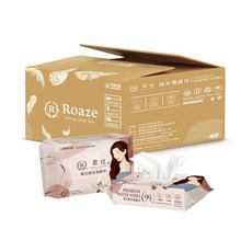 Roaze 柔仕純水濕紙巾 15抽 X 90包 (箱), 1箱, 15片