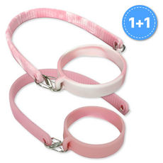 아이셀로 스타벅스 스탠리 호환 실리콘 텀블러 스트랩, 1세트, 핑크