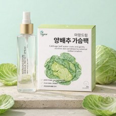마망드림 양배추 가슴팩 + 스프레이 세트 (28ml 8매입+150ml 스프레이) 젖몸살 모유수유관리, 1개, 가슴팩+스프레이 세트