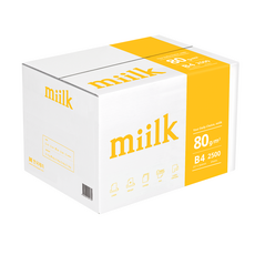 한국제지 밀크 베이지 복사용지, 80g B4 미색 (2500매), 1박스