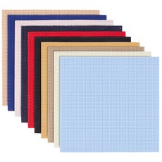면 리넨 PVC 폴리에스터 크로스 스티치 자수 원단 DIY 의상 공예, 1개, 믹스 컬러 107