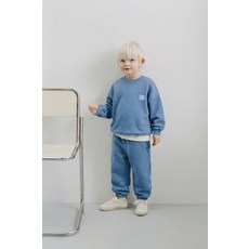 국내배송 자라 ZARA 베이직 텍스트 스웨트셔츠 - 라이트 블루 938849