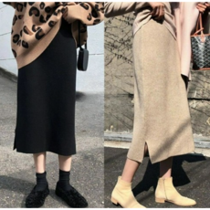 닥터원베리 임산부 치마 두툼한 니트 스커트 임부복치마