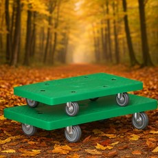 사무용 공업용 다용도 운반대차 경량형 플라스틱 핸드카 마트용카트 리어카 끌차, 달리 중, 블랙 무소음