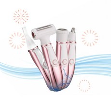 Vacto 박토 차량용 면도기 4 in 1 여성용 휴대용 충전식 전기 트리머 얼굴 팔 다리 겨드랑이 비키니 라인 M8