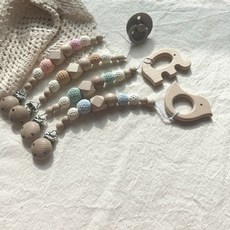 [어썸데일리] 우드 쪽쪽이클립-데일리, 핑크, 1개