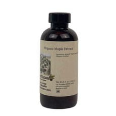 유기농 메이플 시럽 추출물 - PG 프리 - 비GMO - Organic Maple Syrup Extract - PG Free - Non-GMO - Gluten Free - Ko, 4 온스 (1팩), 1개, 118ml