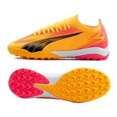 푸마 남성 여성 풋살화 울트라 매치 TT 오렌지 옐로우 107757-03
