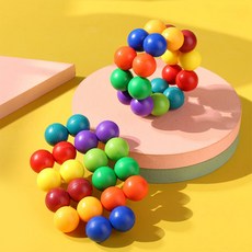 [KC인증] 빌리네집 퍼즐볼 퍼즐공 스트레스해소 구슬 장난감 게임, 20조각, 1개