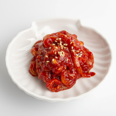 오징어젓갈 전라도식 국내가공 매콤달콤 밥도둑 반찬, 1개, 250g
