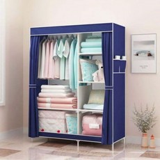 조립식 시스템 행거 옷방 드레스룸 원룸 옷장 튼튼한 이불장 헹거 스탠드 서랍장, 싱글 브라운, 본상품선택, 싱글 브라운