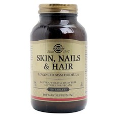 SOLGAR MSM維他命C補充片劑, 120顆, 1罐