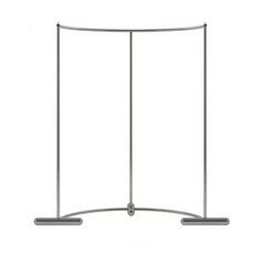 곡선 행거 백화점 디피 라운드 랙 아울렛 웨이브 옷, 180x135cm