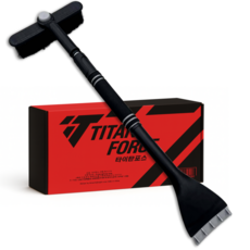 타이탄포스 길이조절 자동차눈제거 자동차성에제거 차량눈제거 스크래퍼, 블랙, 1개