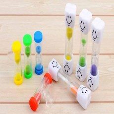 양치 모래시계 시험시계 양치용품 타이머, 치아모양 스탠드형