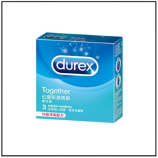 Durex Together 杜蕾斯激情裝 升級淨味配方, 1個, 3片