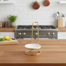 국자 받침대 조리도구 거치대 국자거치대, 1개, 골드프레임 1구