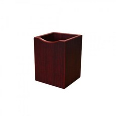 7350FBU 무늬목 사각펜통 마호가니 plu+93294Bc
