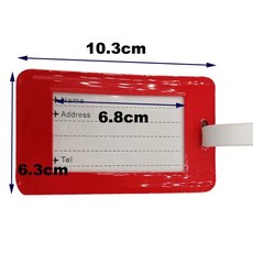 스쿠버 다이빙 실리콘 수하물 태그 여행 가방 루프 주소 있는 이름 카드 라벨