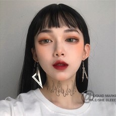 數學痴 口愛三角尺圓規系列耳針耳勾耳環，獨特設計，展現數學品味與個人魅力, 1個