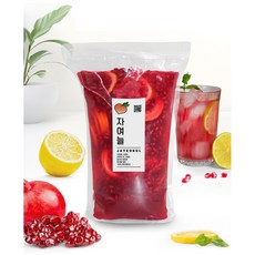 자여늘 석류레몬청 1Kg 수제청 카페 업소용 대용량 자일로스당, 1개, 1개입, 2kg