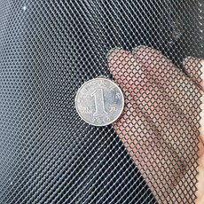아연능형망 축사울타리 울타리 안전망, 블랙 분체도장 2x3 mm 1m 1m, 1개