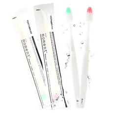 일회용칫솔 100개 미세모 여행용 게스트 치과 호텔칫솔, JJ덴탈키트(칫솔+치약)(그린/핑크), 50개