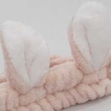 토끼 세안밴드 핑크 극세사세안밴드 세면헤어밴드 머리밴드