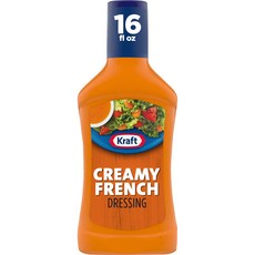 크래프트 크리미 프렌치 드레싱 473 밀리리터 병 Kraft Creamy French Dressing 16 fl oz Bottle, 473ml, 1개