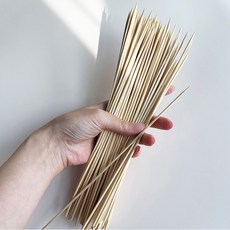 대나무꼬지 닭꼬치 25cm x 100개 나무꼬치 닭꼬지 대나무꼬챙이 탕후루