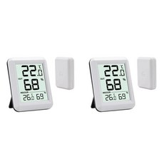 무선 온도계 습도계 디지털 온도 습도 실내 실외 기상 관측소 센서, 1개, 기본
