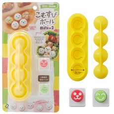 재팬A.N 미니미니 오니기리 모양틀 미니주먹밥 메이커, A-76738 mini mini오무스비볼, 1개