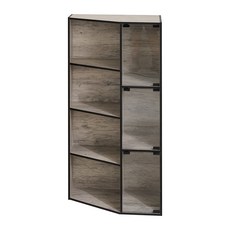 玻璃展示櫃 收藏收納櫃 公仔展示櫃 書櫃 客廳收納櫃 展示架 展示收納家具, 杉木