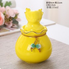 可愛陶瓷兔子密封罐 155ml, 福袋密封罐 - 檸黃 155ml, 1套