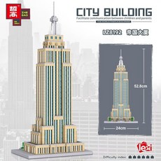 台灣熱賣 新款中國街景建筑系列帝國大廈LZ8192模型擺件, 1個, 帝國大廈