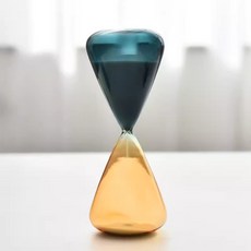 彩色玻璃沙漏計時創意家居擺件歐式雙色噴漆工藝禮品, sl2037 雙色錐形沙漏 15分鐘:sl2037 雙色錐形沙漏 15分鐘