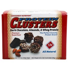 CONVENIENT NUTRITION 乳清蛋白簇黑巧克力杏仁 12 包, 576克