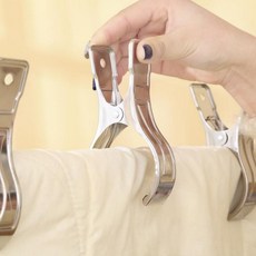 스테인리스 빨래 집게 옷걸이 양말 집게걸이, 1개, 대형