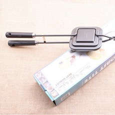 휴대용 캠핑토스트기 샌드위치쿠커 그릴 팬야영, 하트, 1개