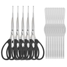 게가위 C타입 블랙 5개 + 게포크 B타입 대형 실버 10개, 1개