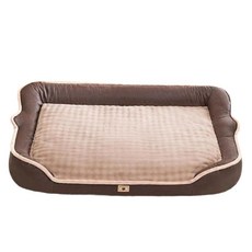 강아지 개집 방한 하우스 펫하우스 고양이 쿠션 대형견 보온 겨울용 따뜻한 애견, 1. L 60X45X40cm, 3. 헤이즐넛브라운(담요포함)