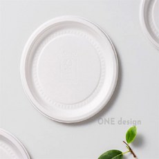 원디자인 식물성 일회용접시 10P 일회용용기, 10cm, 1개