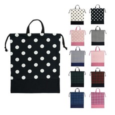 아르코 발레노 키즈 건착 가방 큰 체조 옷 소년 소녀 입장 입학 보육원 유치원 초등학교 통원 통학 어린이용 세련된 일본제 도트 깅엄 체크 점검 블랙 건착대