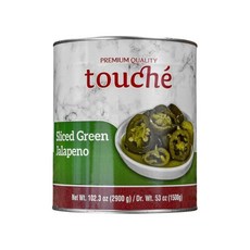 에코삭 할라피뇨 페퍼 슬라이스 통조림 대용량 고추피클 업소용, 1개, 2.9kg