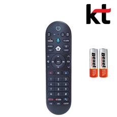 KT 기가지니 리모컨 정품 셋톱박스 유튜브 넷플릭스 (건전지 포함), 1개, KT 정품