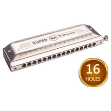 HOHNER 半音階口琴 No 7585 64 New Super 64 16孔, 1個